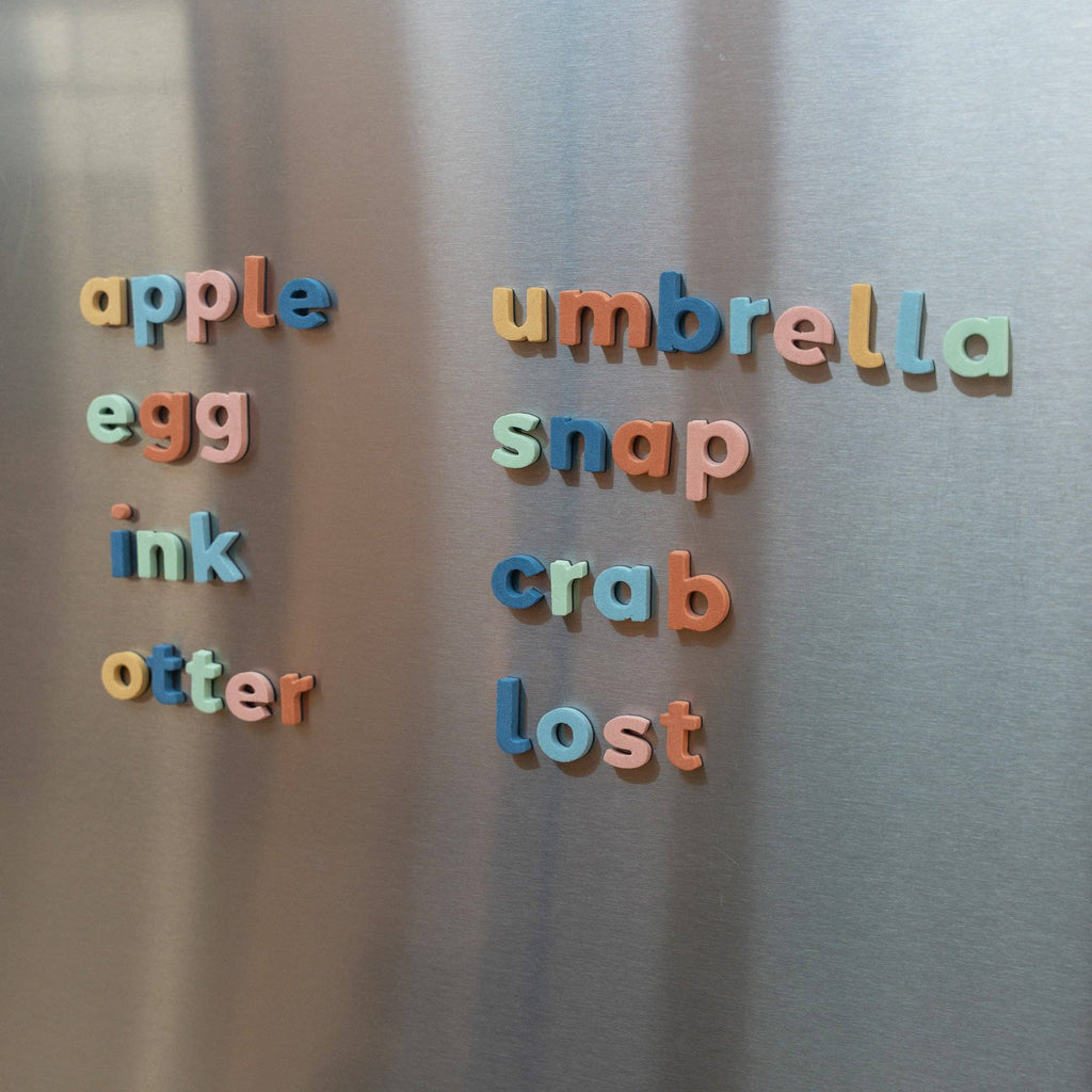 1" 140pc Lowercase Magnetic Letters in Rainbow Dream