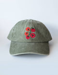 Embroidered Hat | Tomato Vine, Washed Green Color