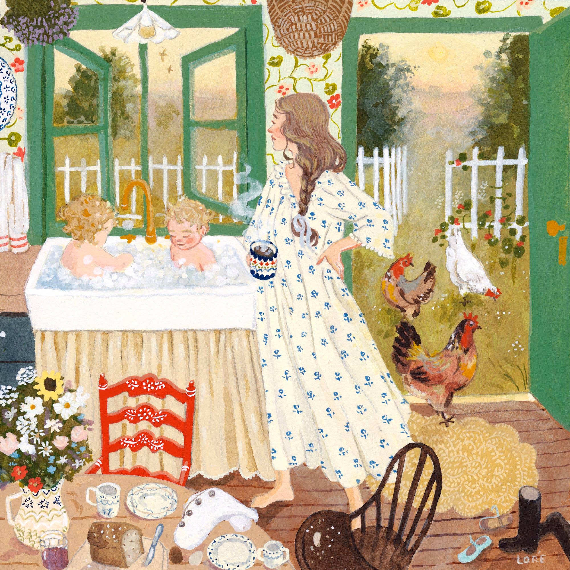 Up with the Lark Art Print