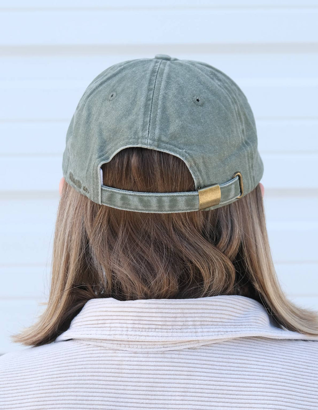 Embroidered Hat | Tomato Vine, Washed Green Color