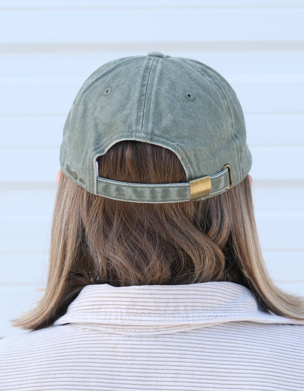 Embroidered Hat | Tomato Vine, Washed Green Color