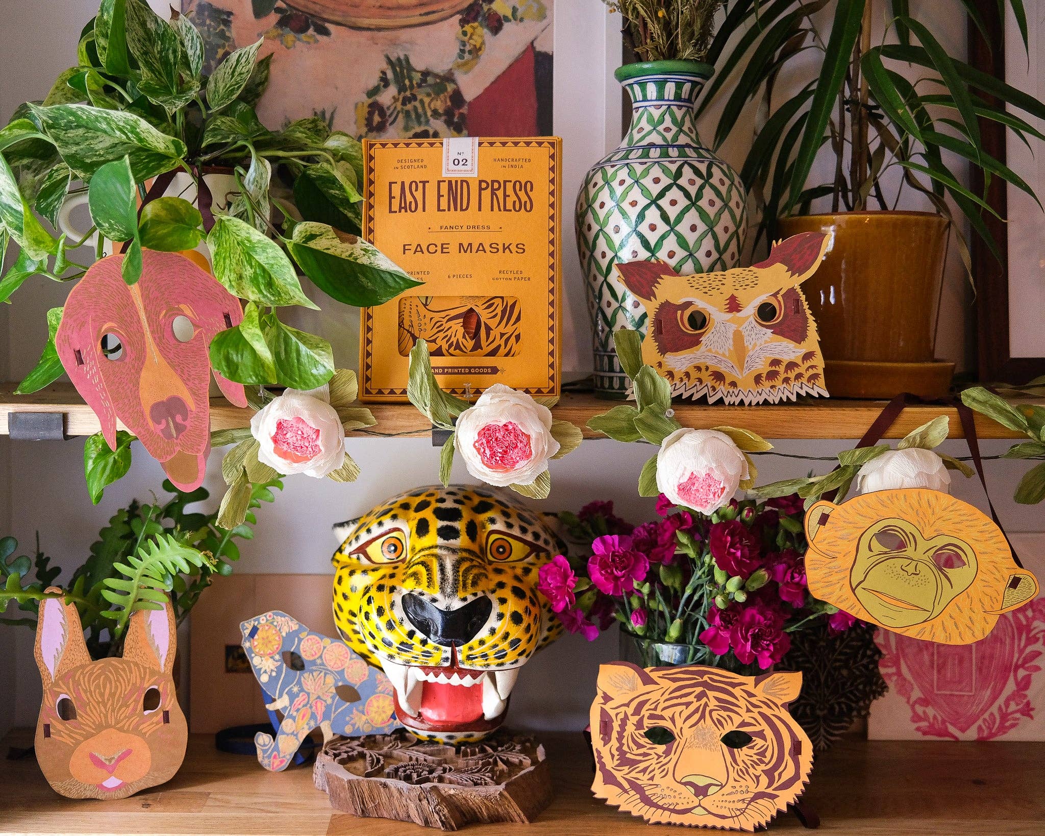 ANIMAL FANCY DRESS FACE MASKS