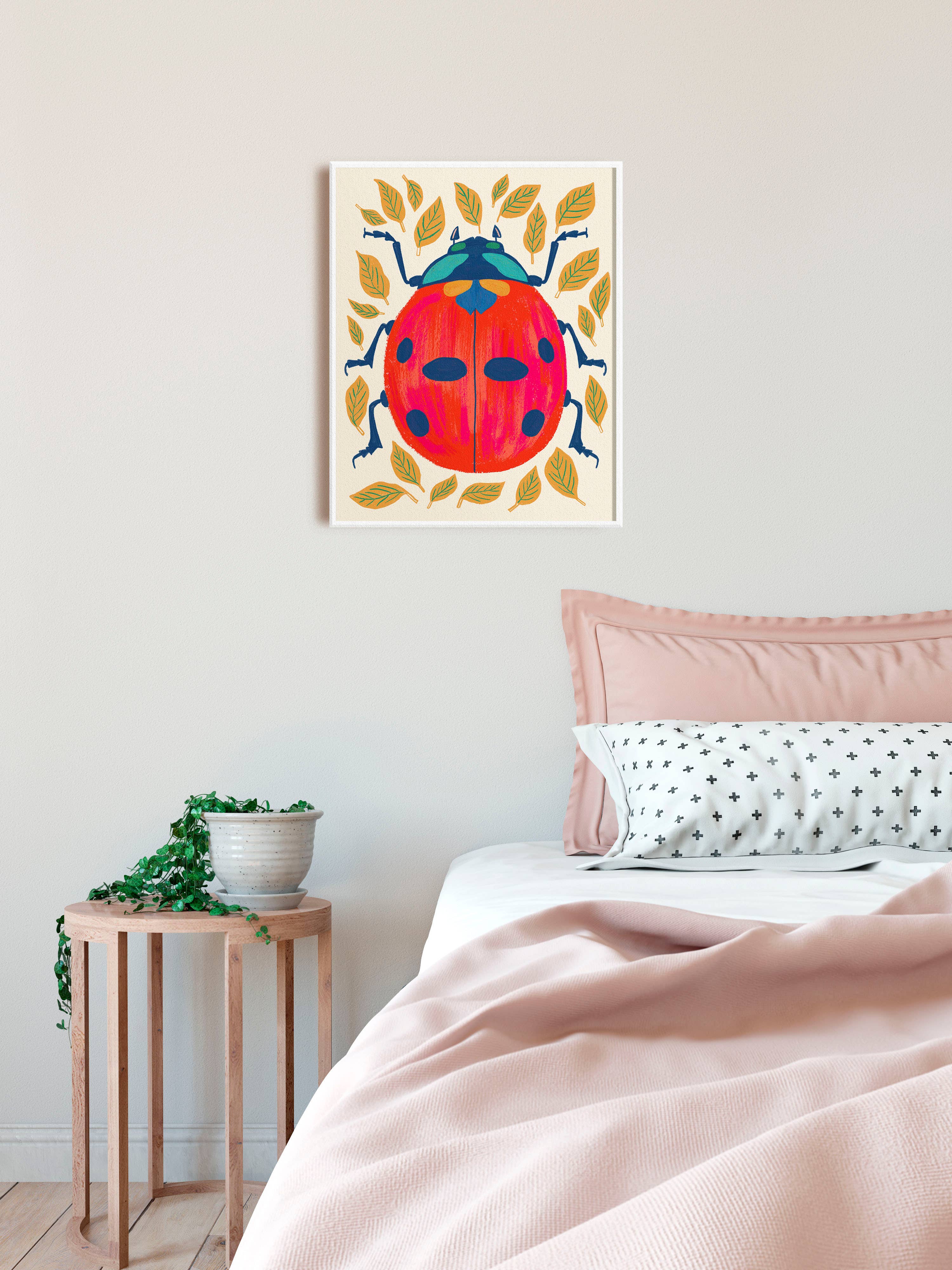 Lady Bug Art Print - Insect/Bug Art Print