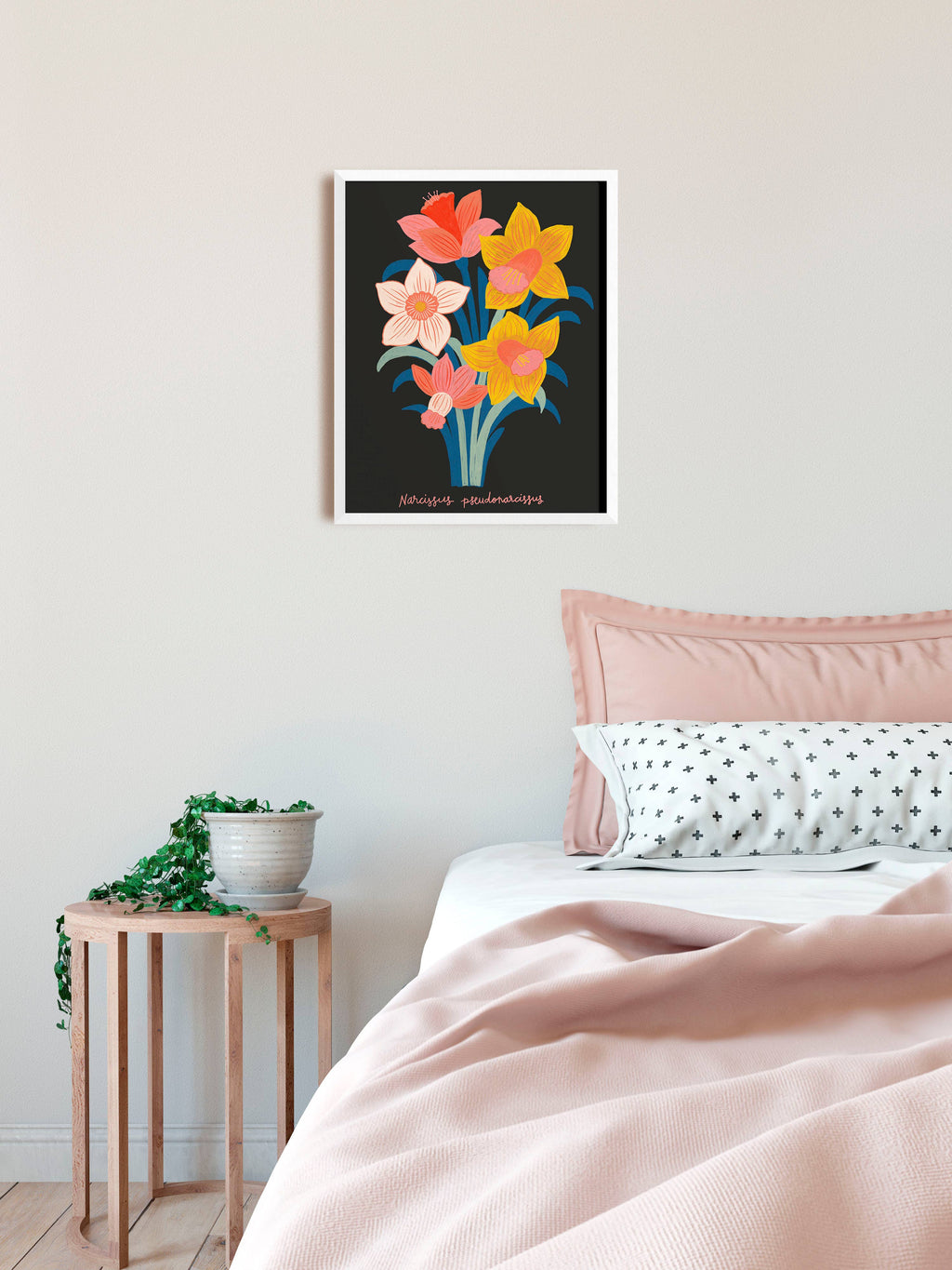 Daffodils Art Print - Botanical Flower Illustration