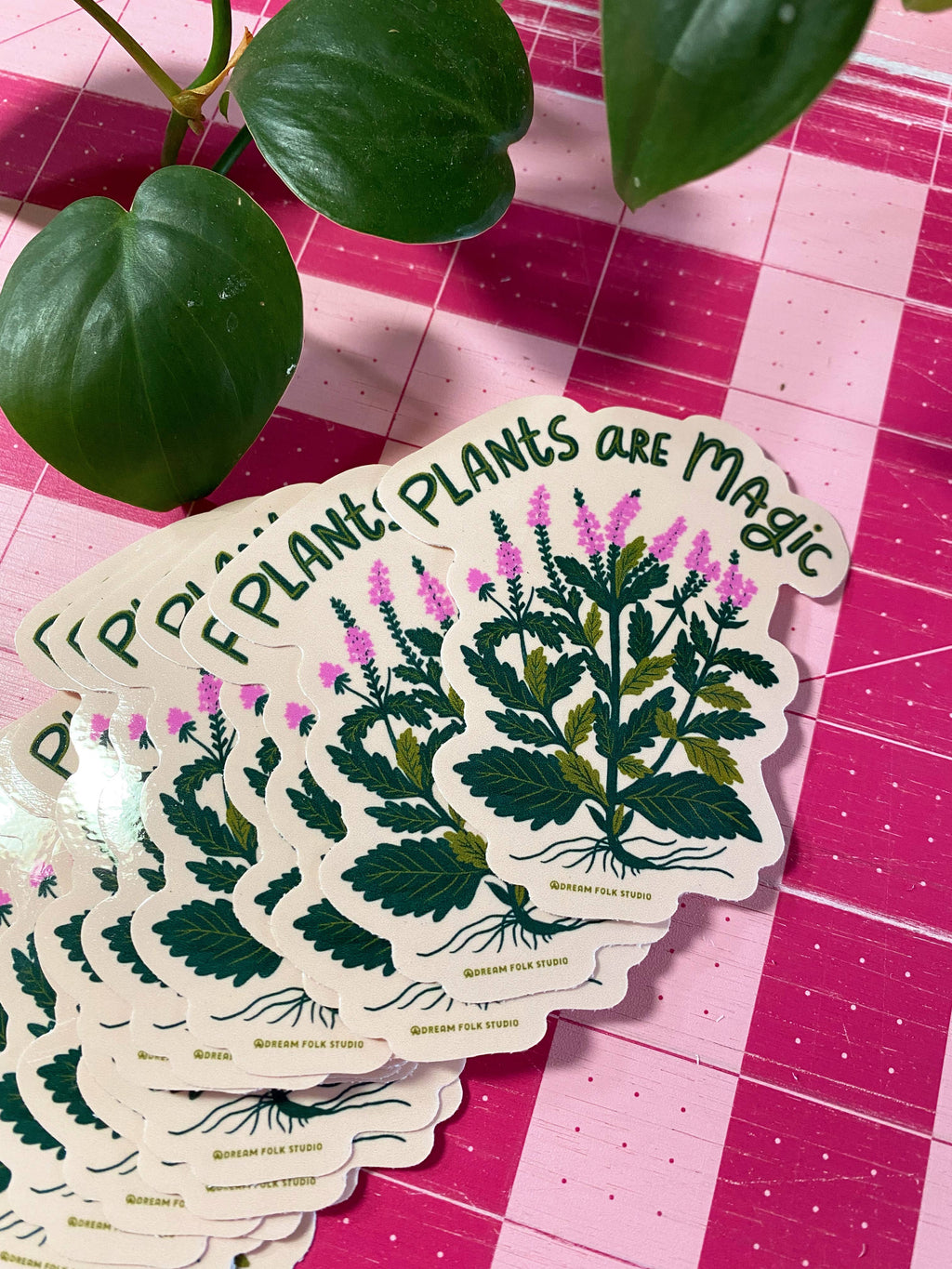 Plants are Magic Sticker - Vervain - Verbena Flower Decal