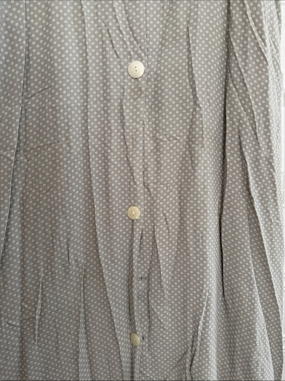 Vintage NEXT 90s Grey Polka Dot Maxi Dress Cottagecore Grunge UK 14