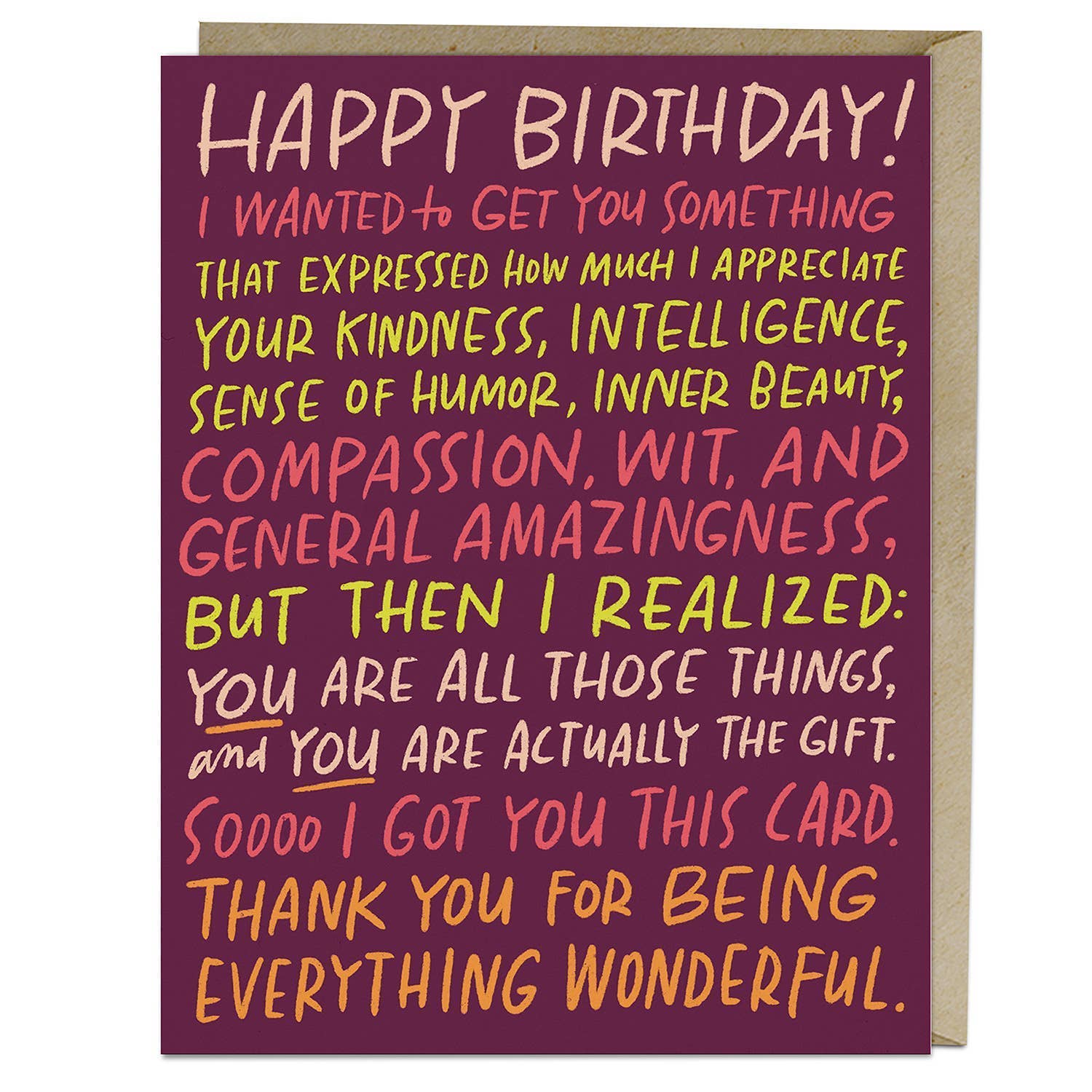 Everything Wonderful Birthday Card