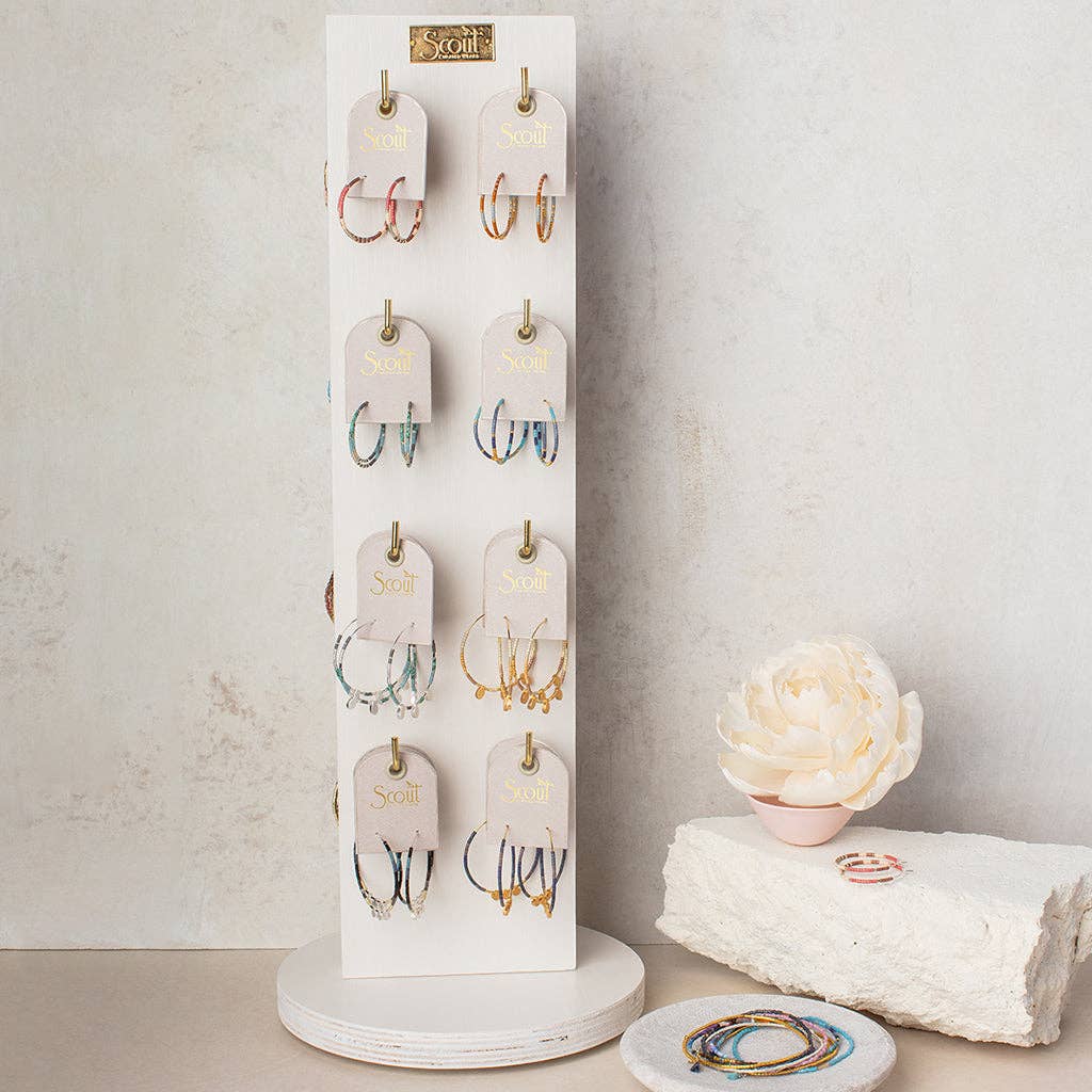 Chromacolor Miyuki Small Hoop - Desert Multi/Gold