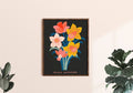 Daffodils Art Print - Botanical Flower Illustration