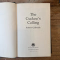 The Cuckoo's Calling (Cormoran Strike, Book 1) (preloved)