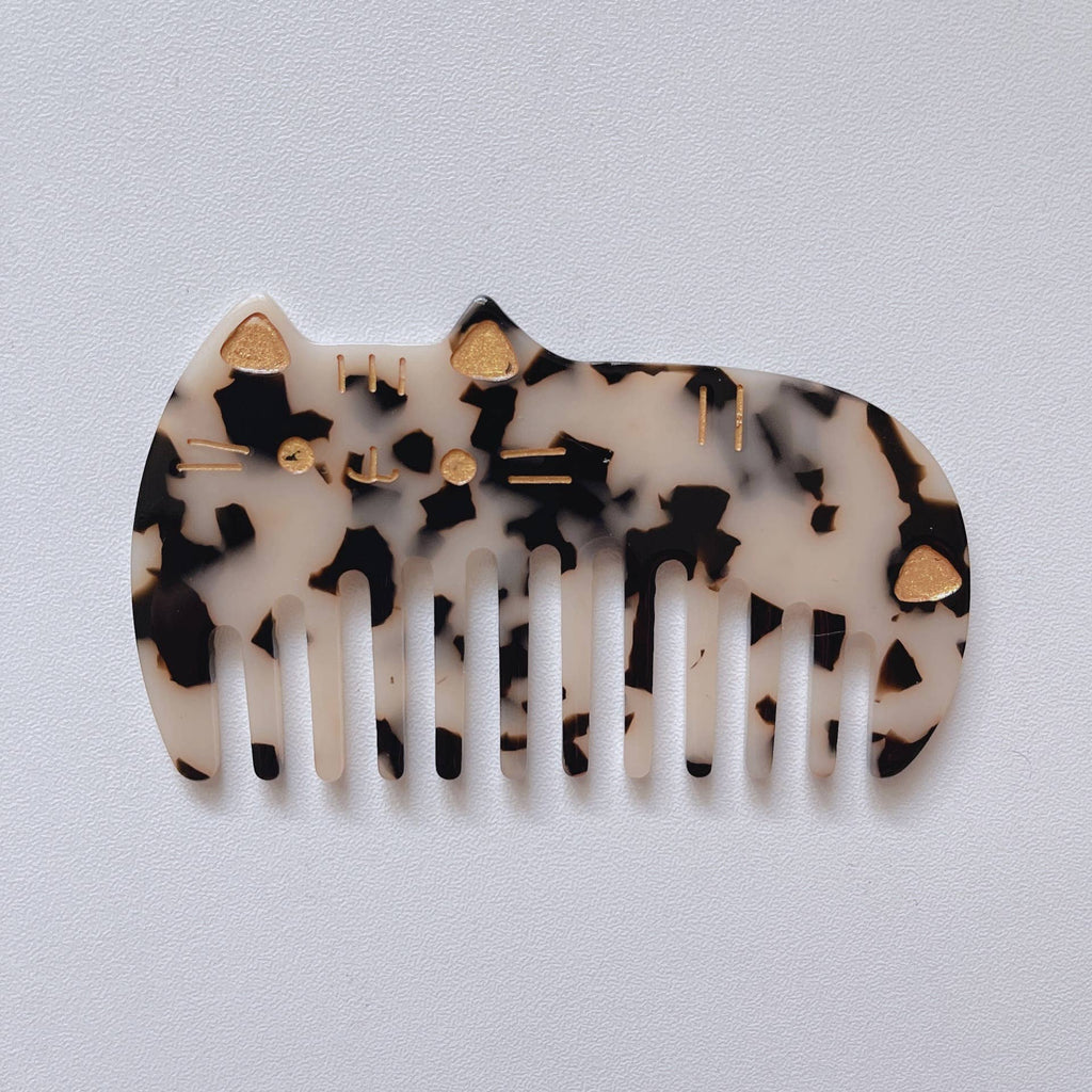 Cute Cat Wide Tooth Comb - Mini