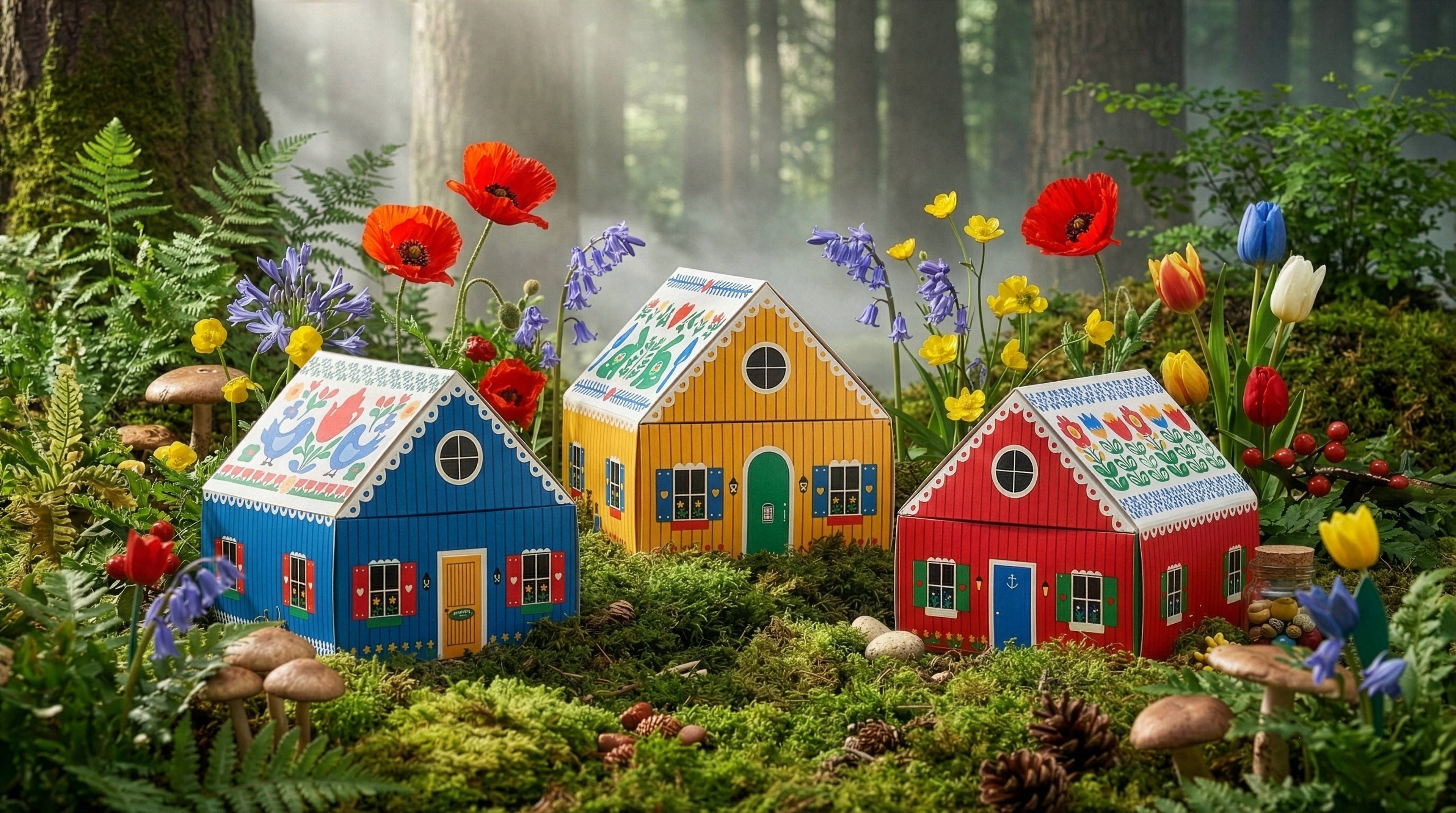 Swedish Dream® Tiny Living Yellow Matchbox Cottage