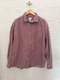 H&M Long Sleeve Mauve Corduroy Button-Down Shirt / Jacket