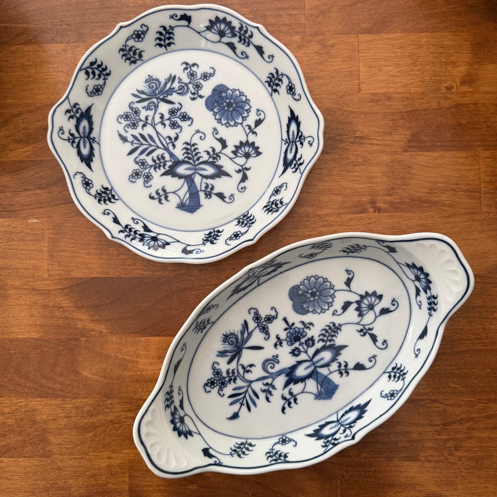Vintage Blue Danube Fine China - 9" x 5" Oval Ovenware Baker