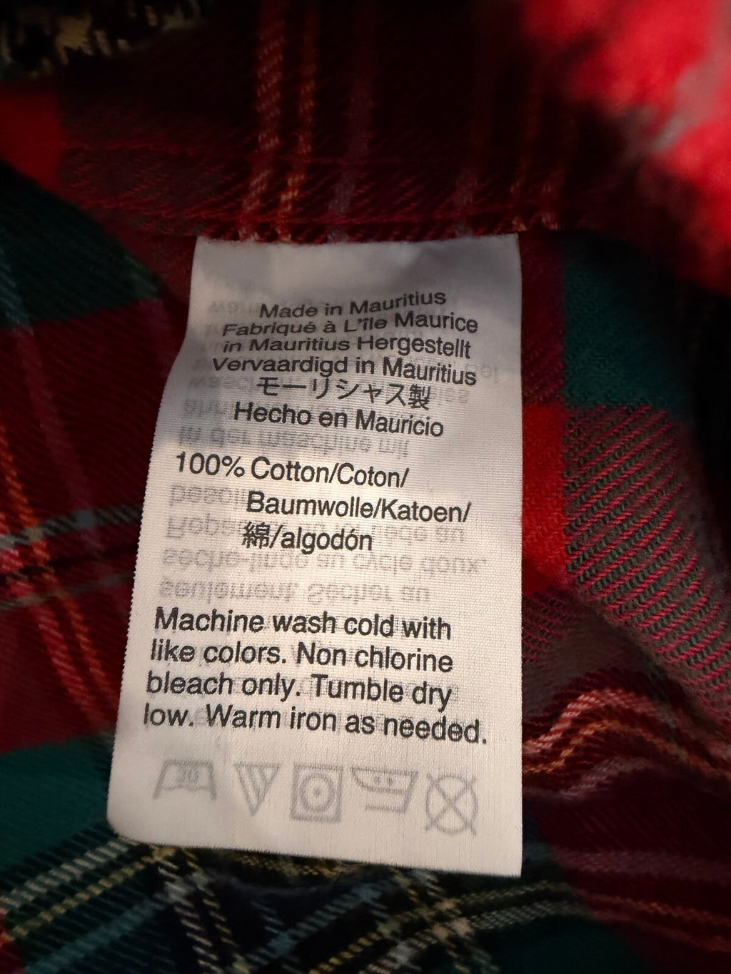 Crewcuts J.Crew Boys Red Plaid Flannel Button Down Shirt Size 14 Holiday Cotton