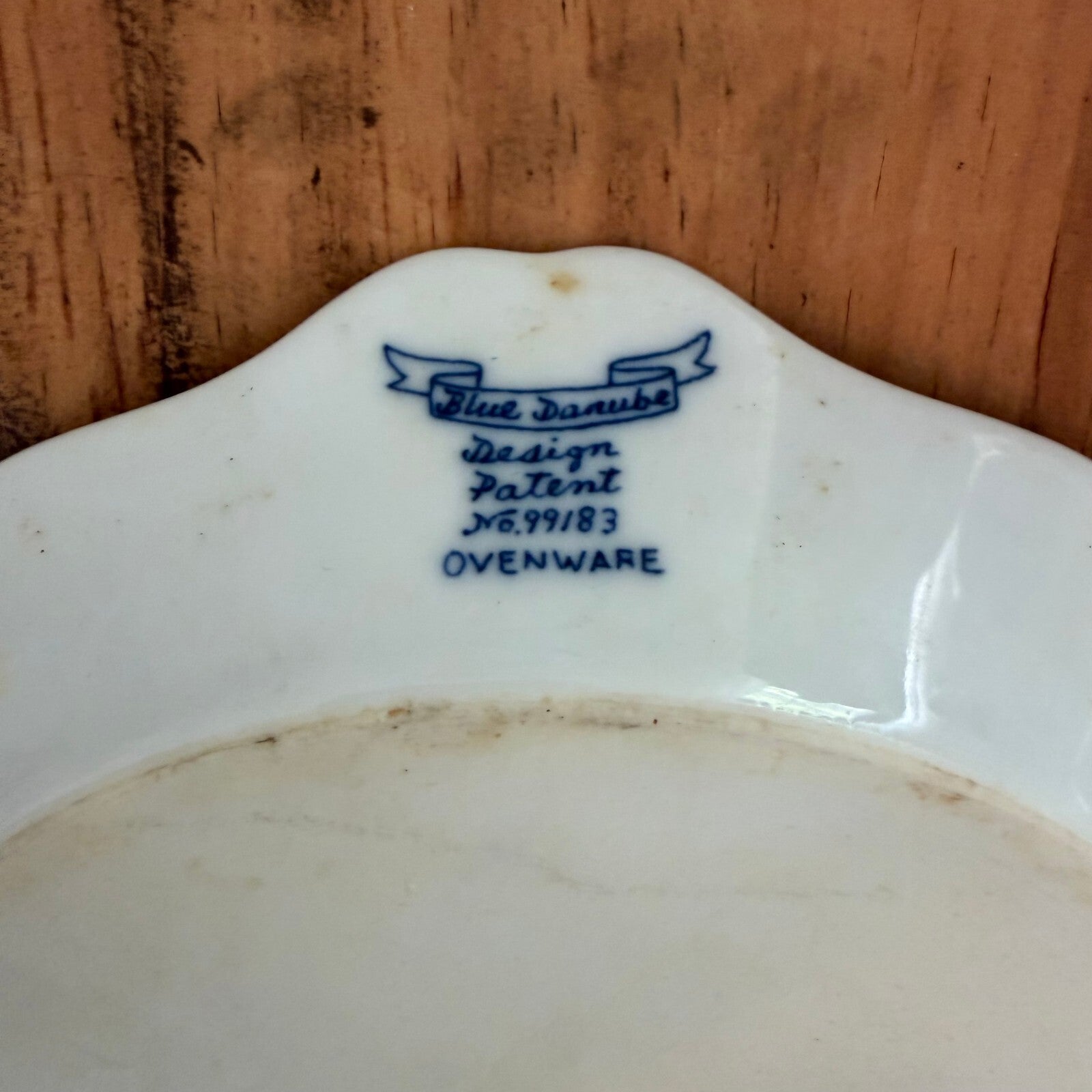 Vintage Blue Danube Fine China - 7" Round Fluted Ovenware Dish