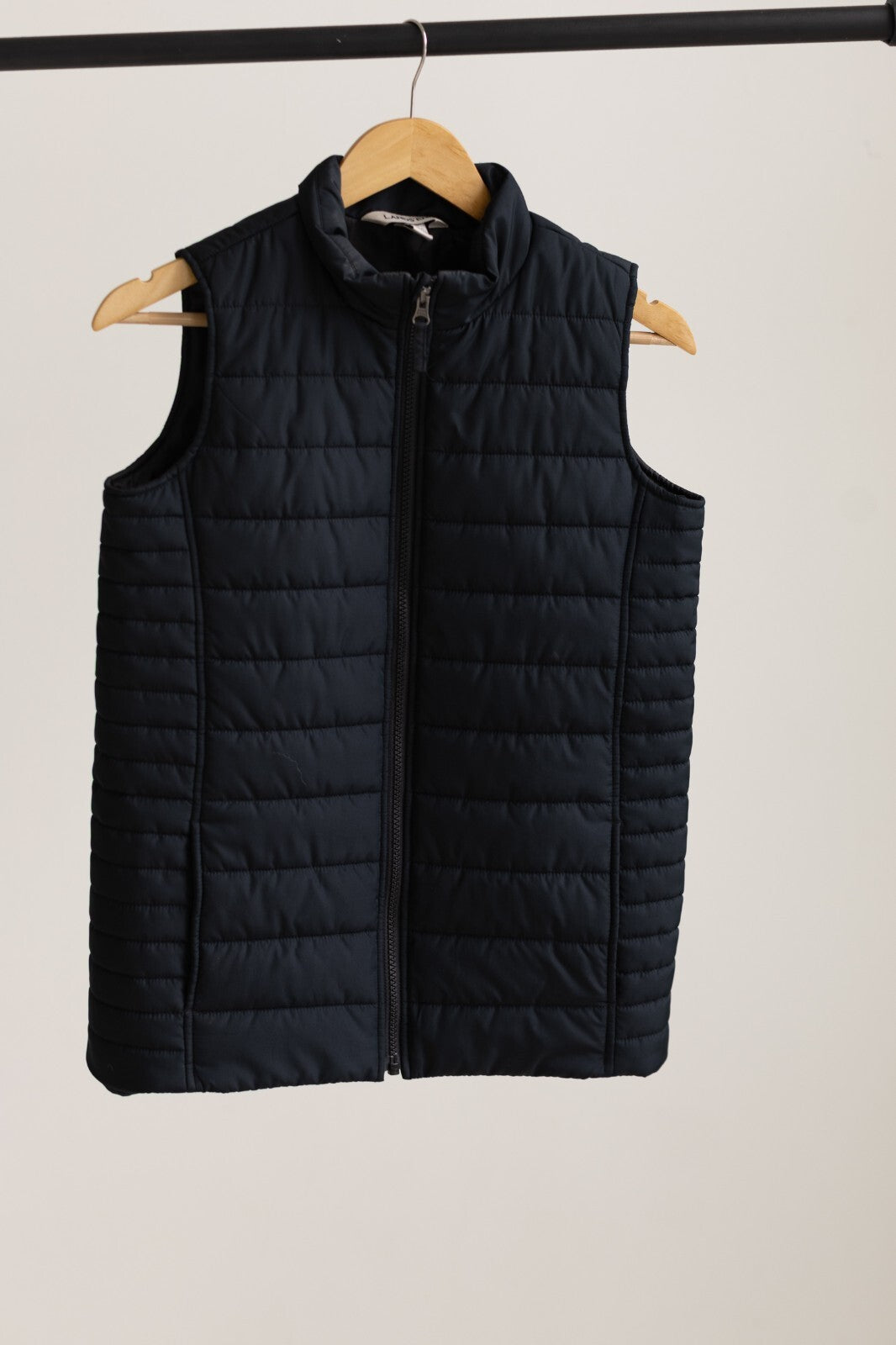 Lands' End Womens Black Quilted Puffer Vest Size M (10-12)
