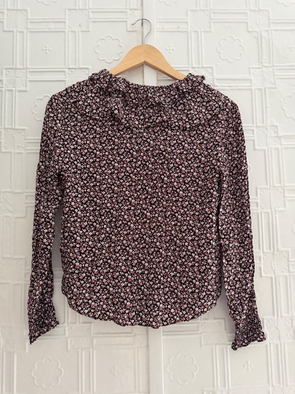And Other Stories Paris Atelier Ditsy Floral Ruffle Blouse Size 0