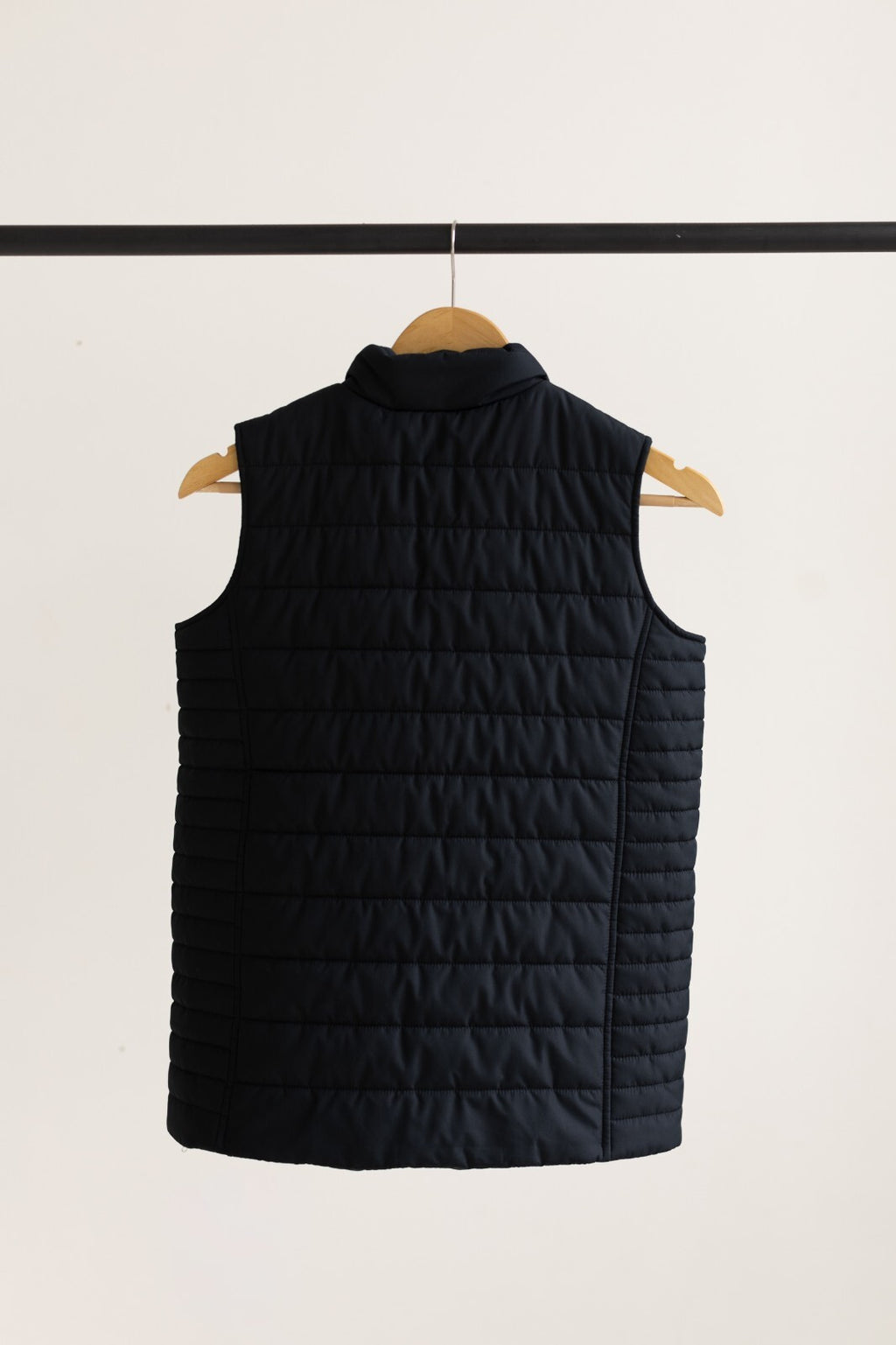 Lands' End Womens Black Quilted Puffer Vest Size M (10-12)