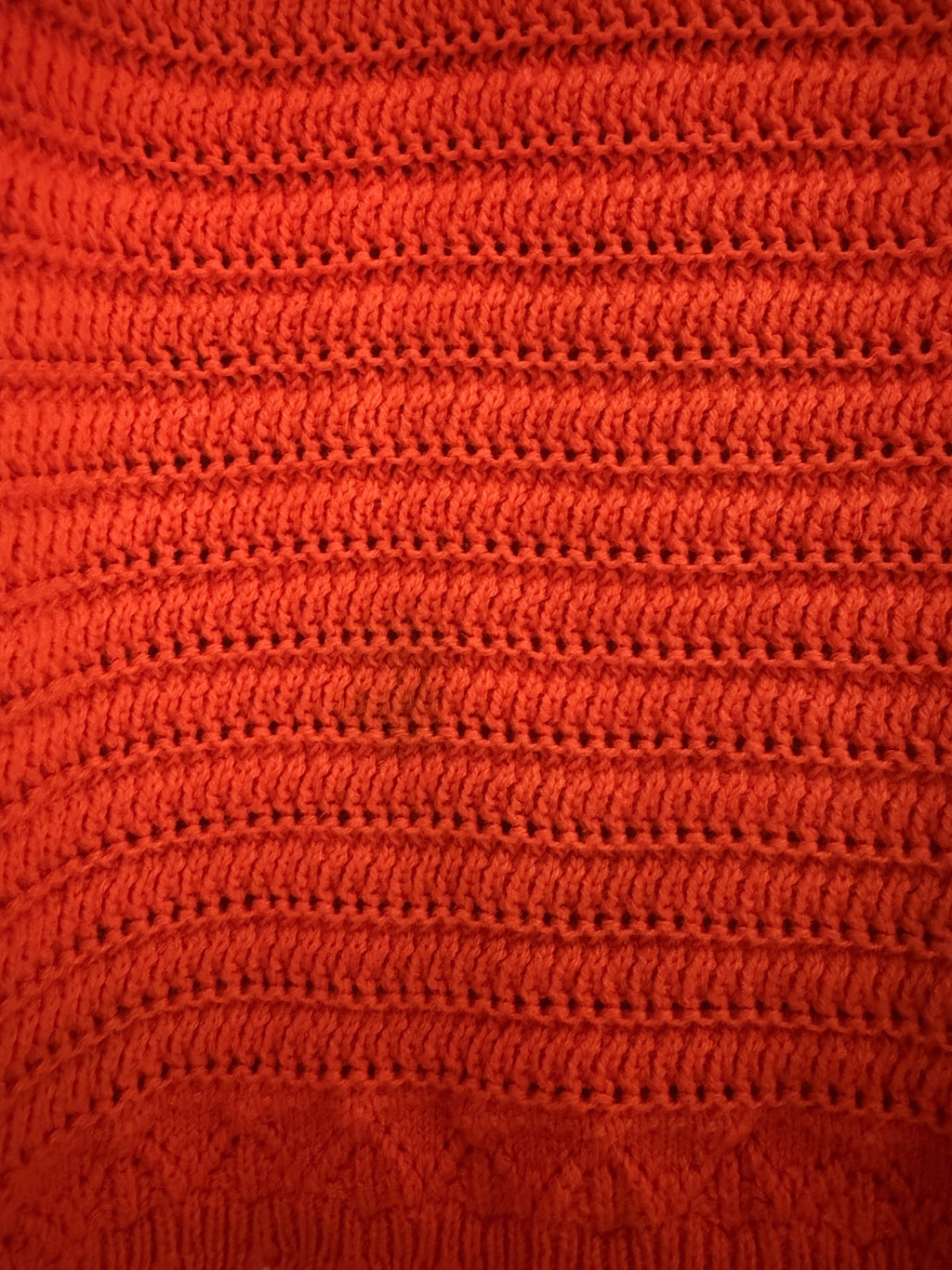 J.Crew Crochet Knit Tank Top Burnt Orange Size XL