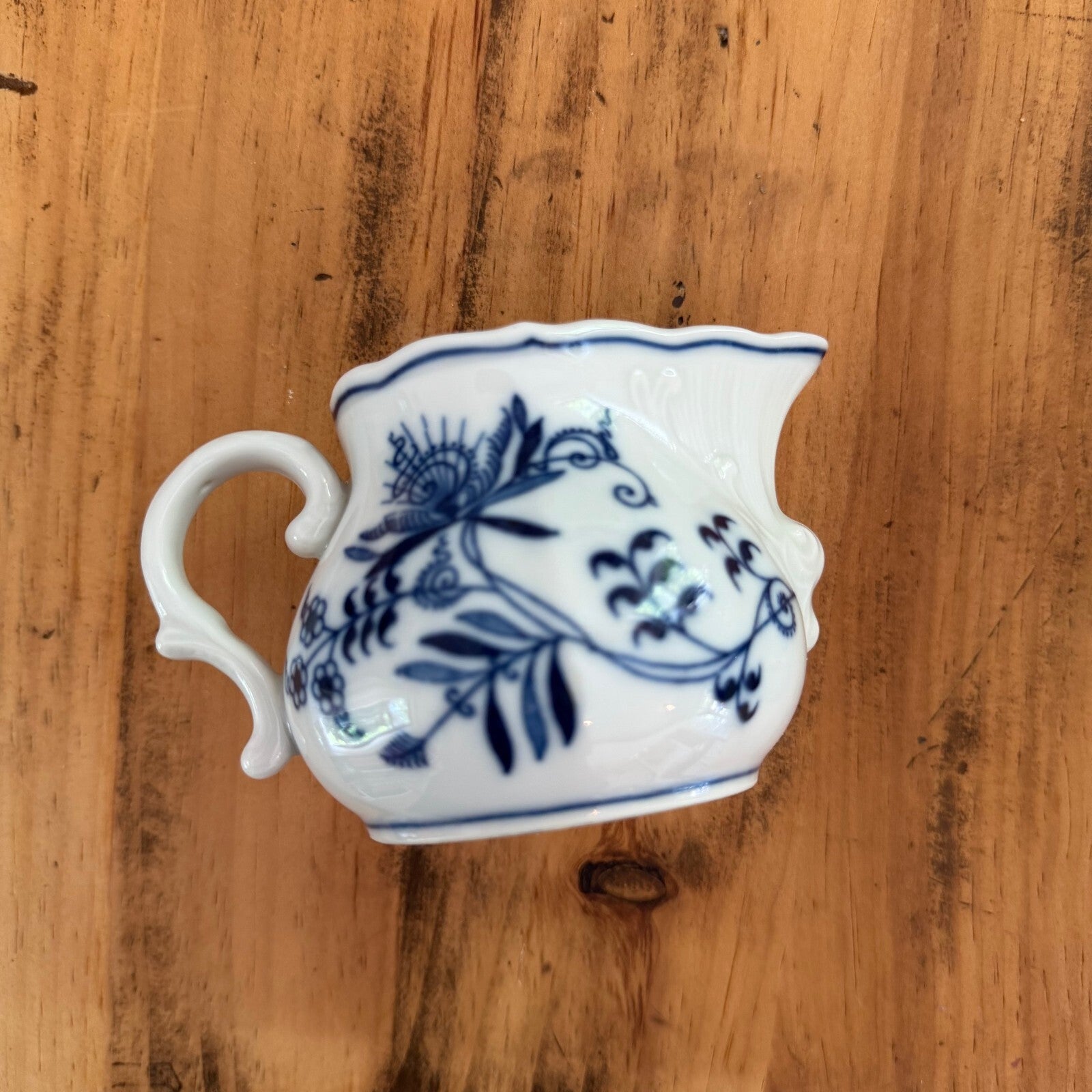 Vintage Blue Danube Fine China - Creamer Pitcher (Blue Onion)