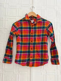 Cat & Jack Kids Multi-Color Plaid Flannel Button Down Shirt Size M (8)