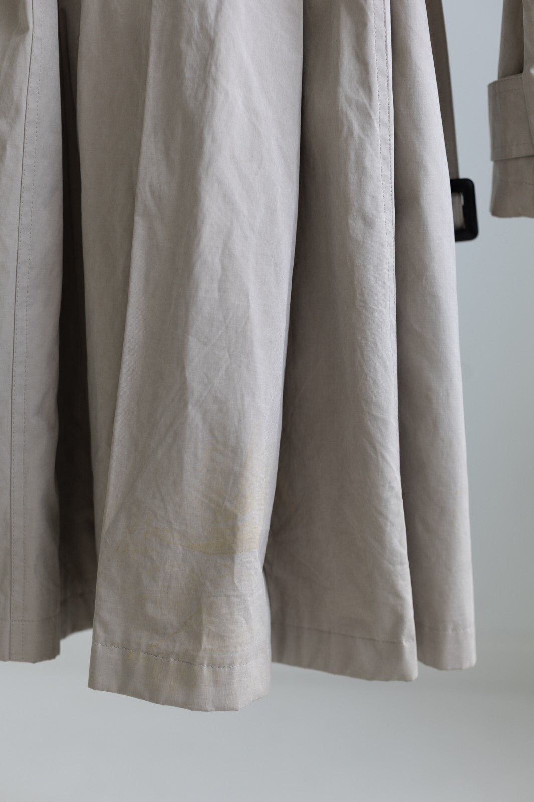 Calvin Klein Double Breasted Trench Coat Belted Beige Medium