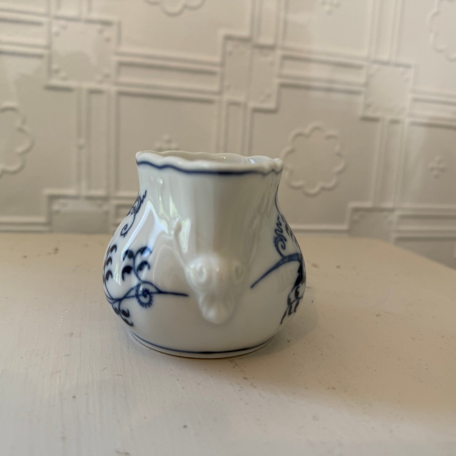 Vintage Blue Danube Fine China - Creamer Pitcher (Blue Onion)