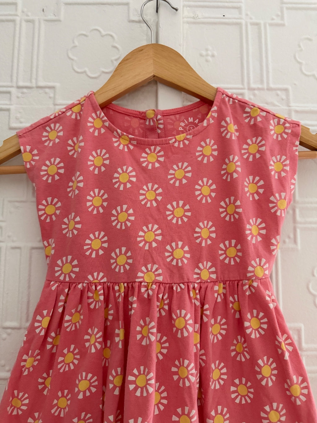 Primary Kids Pink Sun Print Dress Size 3