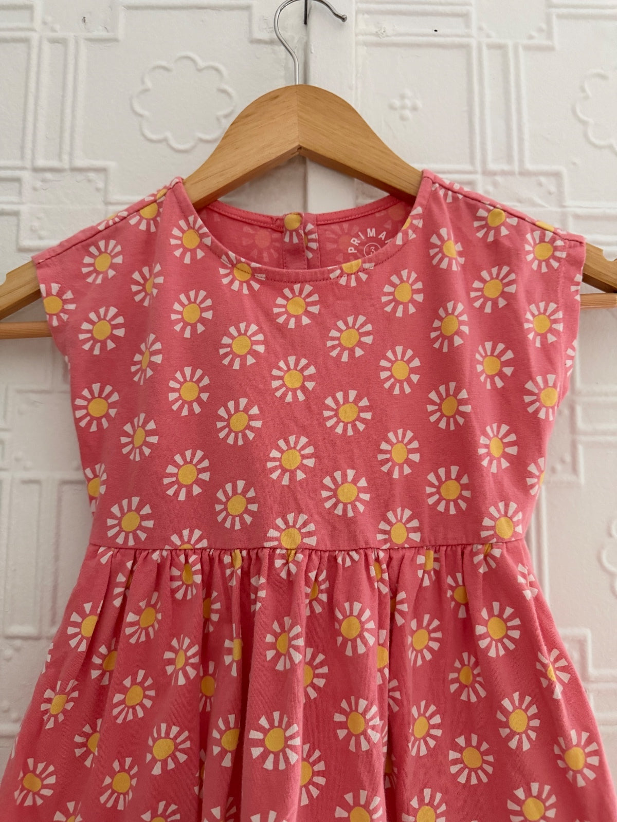 Primary Kids Pink Sun Print Dress Size 3