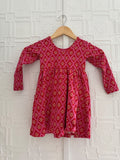 Hanna Andersson Kids Long Sleeve Skater Dress with Pockets - Pink 3T