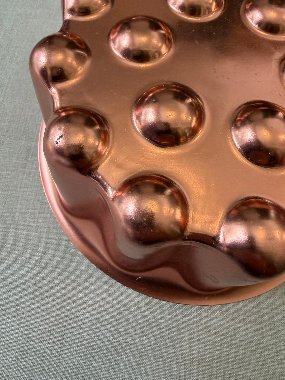 Vintage Copper Mold Round Bubble Design Wall Hanging Decor