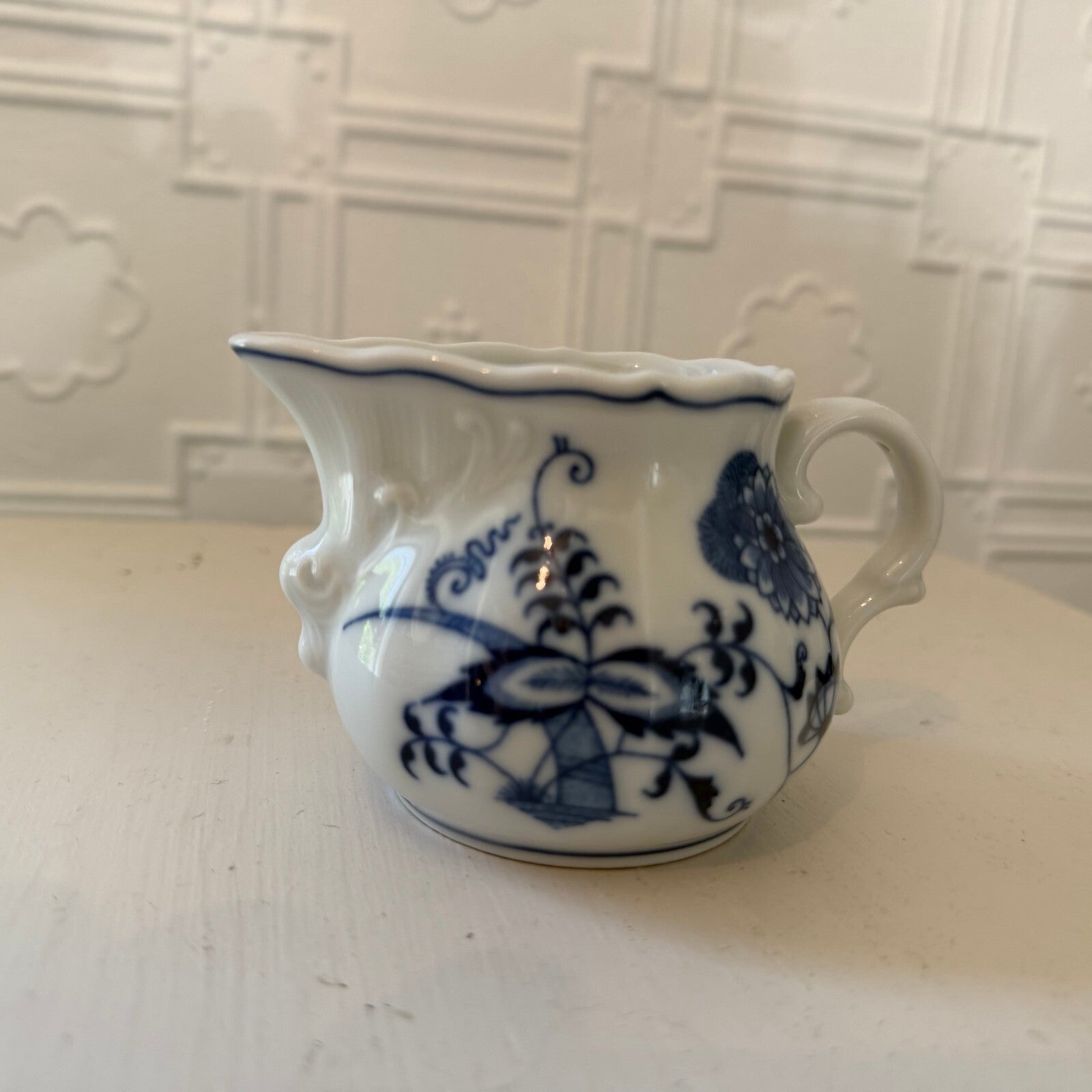 Vintage Blue Danube Fine China - Creamer Pitcher (Blue Onion)