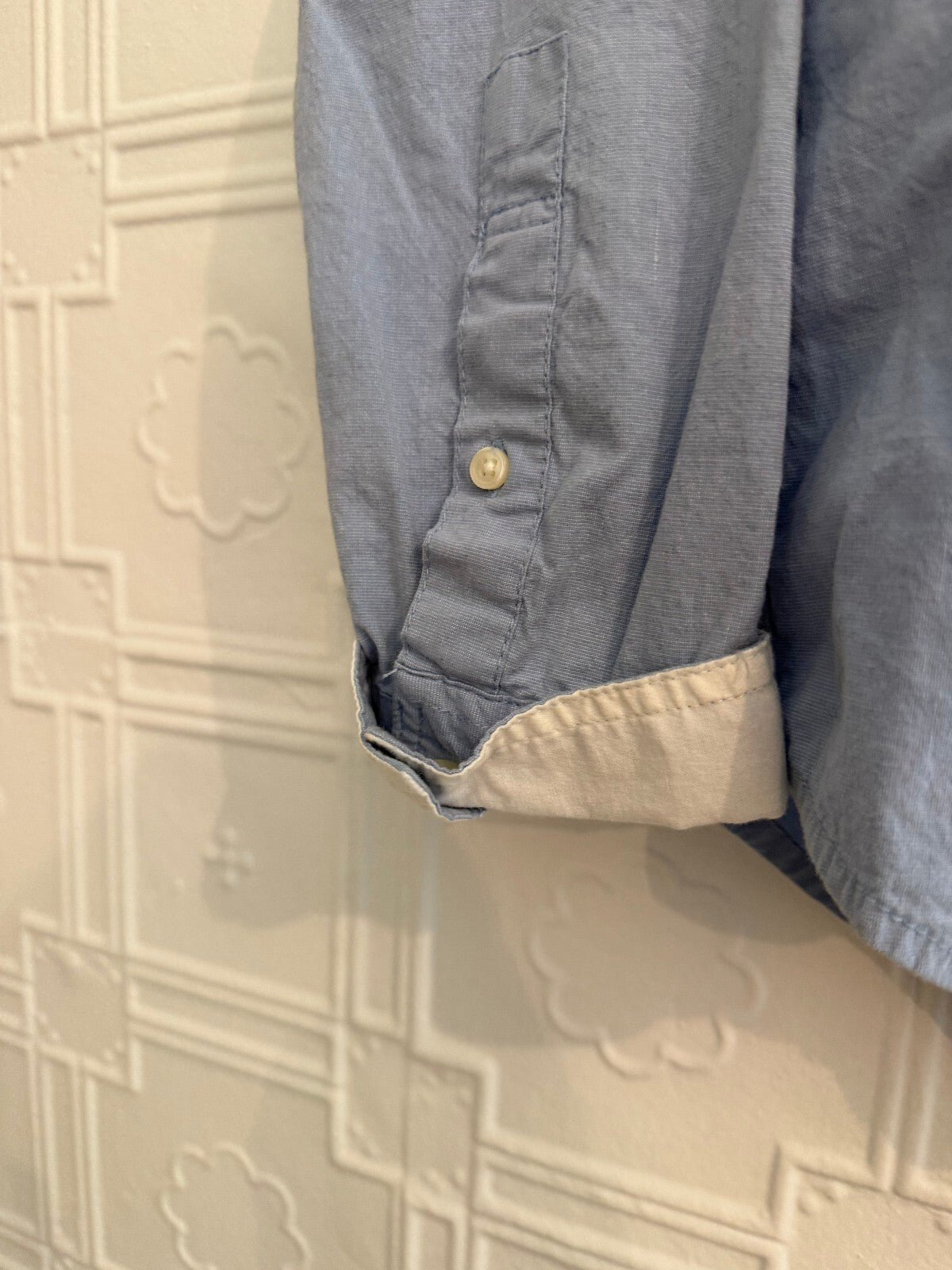 Abercrombie Kids Blue Oxford Button Down Shirt Size 15/16