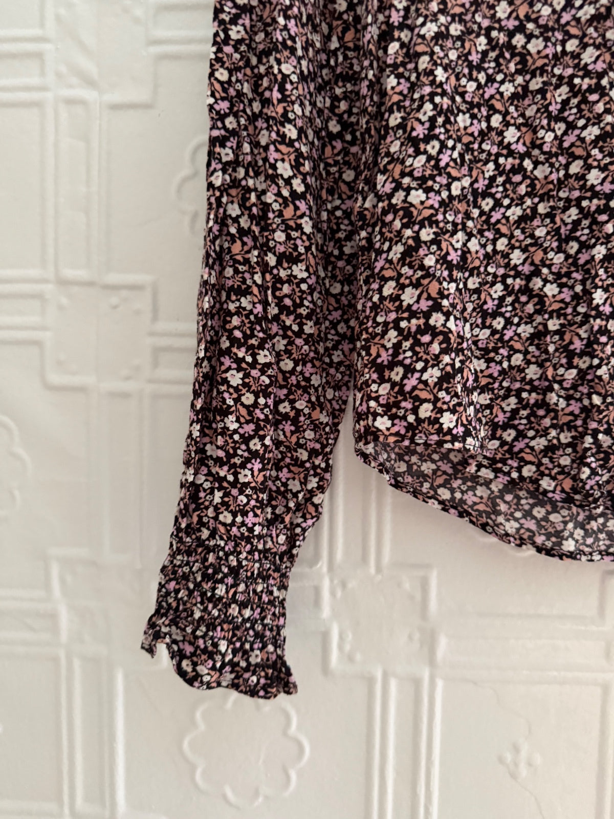 And Other Stories Paris Atelier Ditsy Floral Ruffle Blouse Size 0