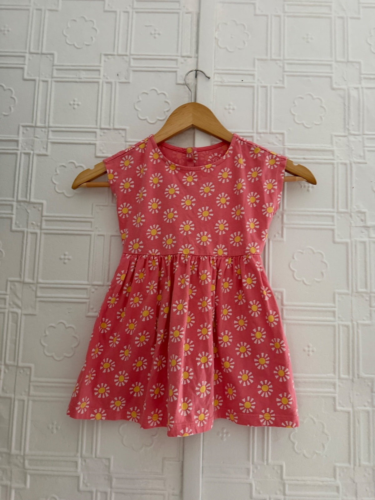 Primary Kids Pink Sun Print Dress Size 3