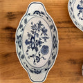 Vintage Blue Danube Fine China - 9" x 5" Oval Ovenware Baker