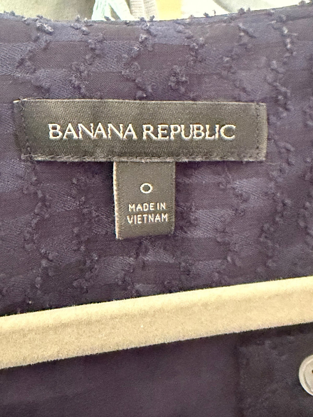 Banana Republic Navy Textured Sheer Trim Mini Dress Size 0