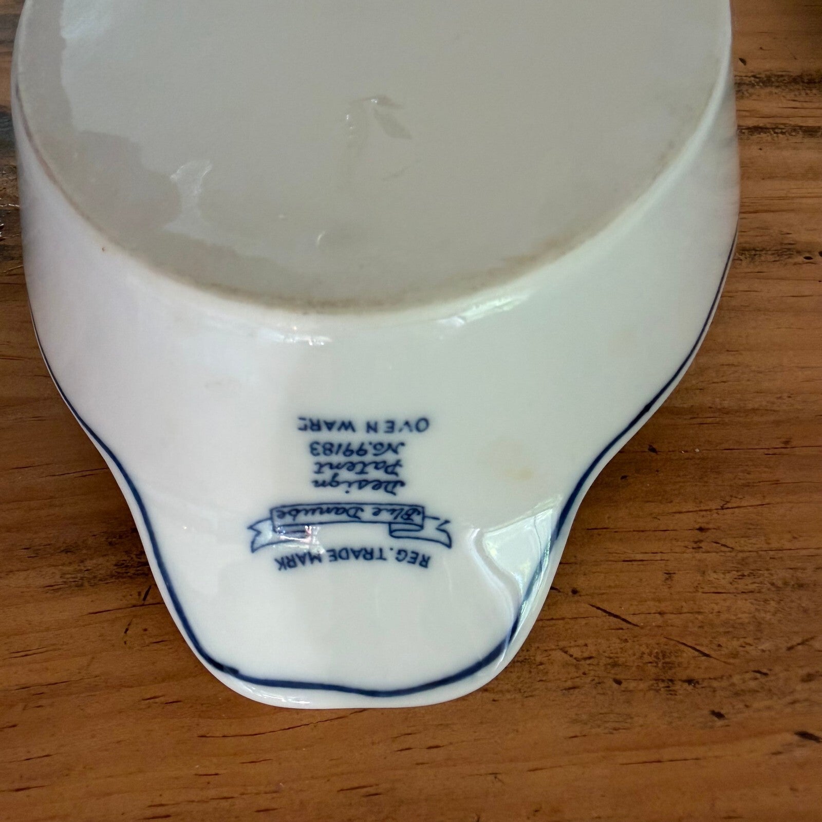 Vintage Blue Danube Fine China - 9" x 5" Oval Ovenware Baker