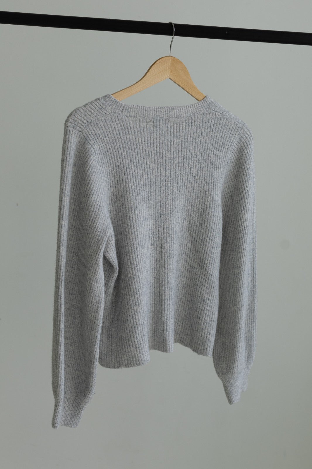J.Crew Extra-Soft Ribbed Crewneck Knit Sweater Heather Gray XL