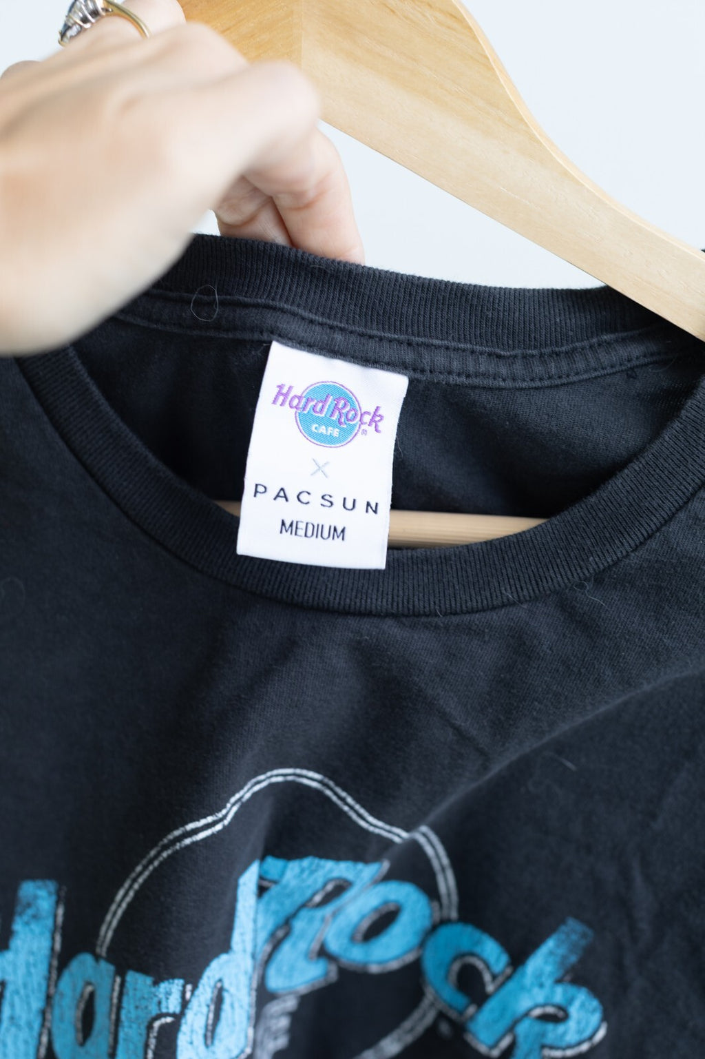 Hard Rock Cafe x PacSun Washington DC Graphic Tee M Vintage Style Black T-Shirt