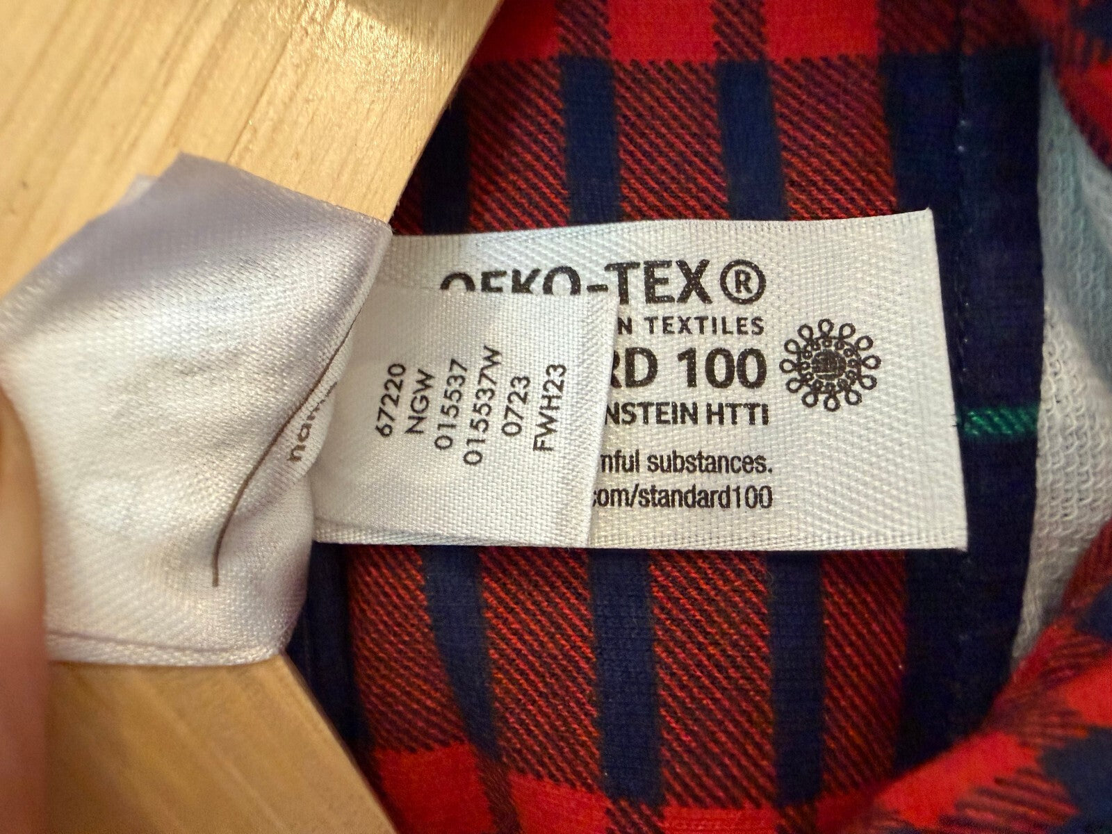 Hanna Andersson Kids Flannel Plaid Button Down Shirt Red Blue 120cm US 6-7