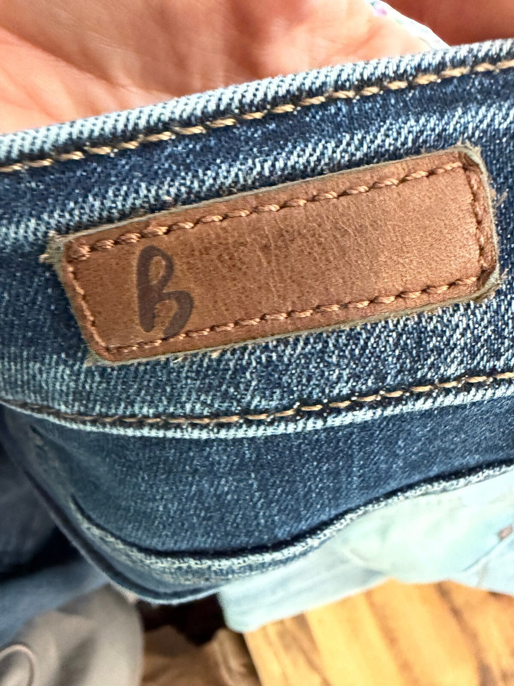 Broden Skinny Blue Denim Jeans with Ankle Zippers Size 8L