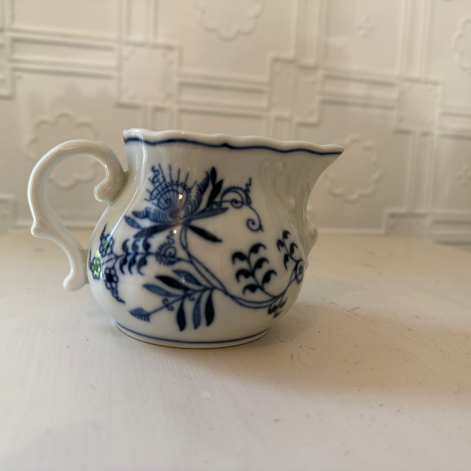 Vintage Blue Danube Fine China - Creamer Pitcher (Blue Onion)