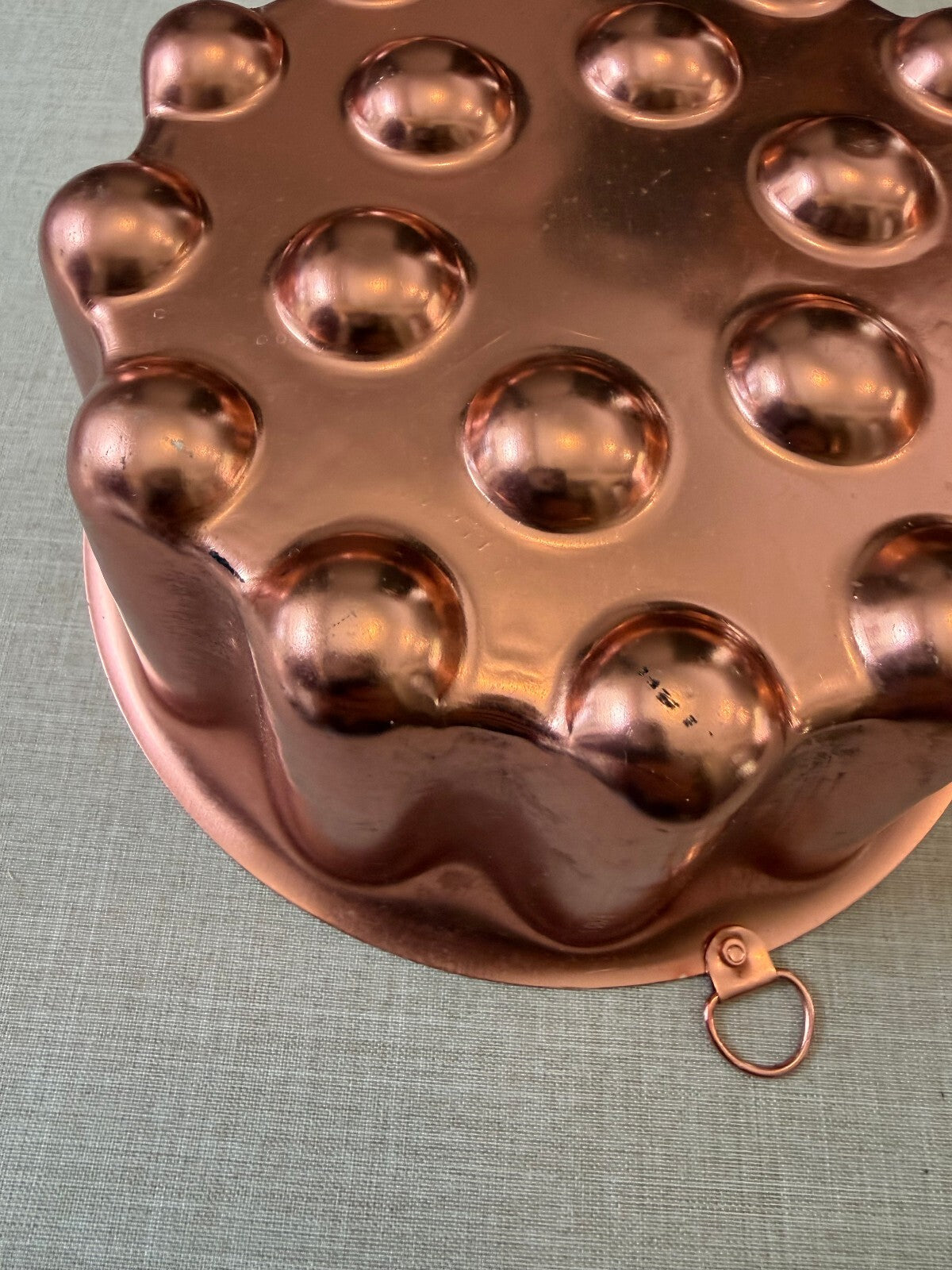 Vintage Copper Mold Round Bubble Design Wall Hanging Decor