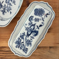 Vintage Blue Danube Fine China - Butter Dish (Blue Onion)