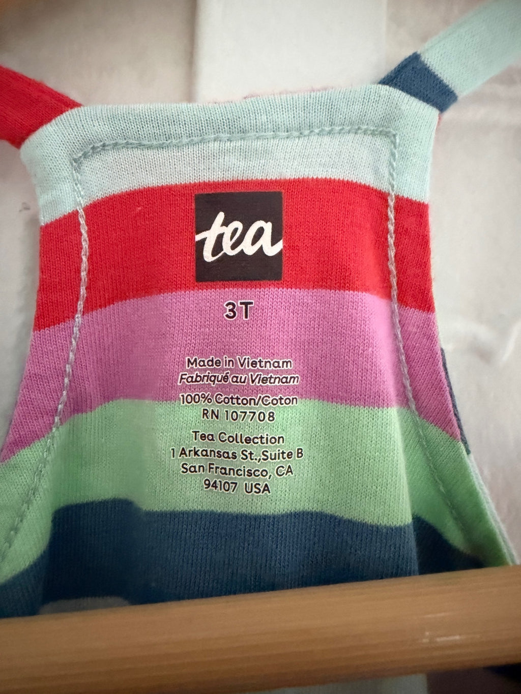 NWT Tea Collection Cross-Back Striped Twirl Dress 3T