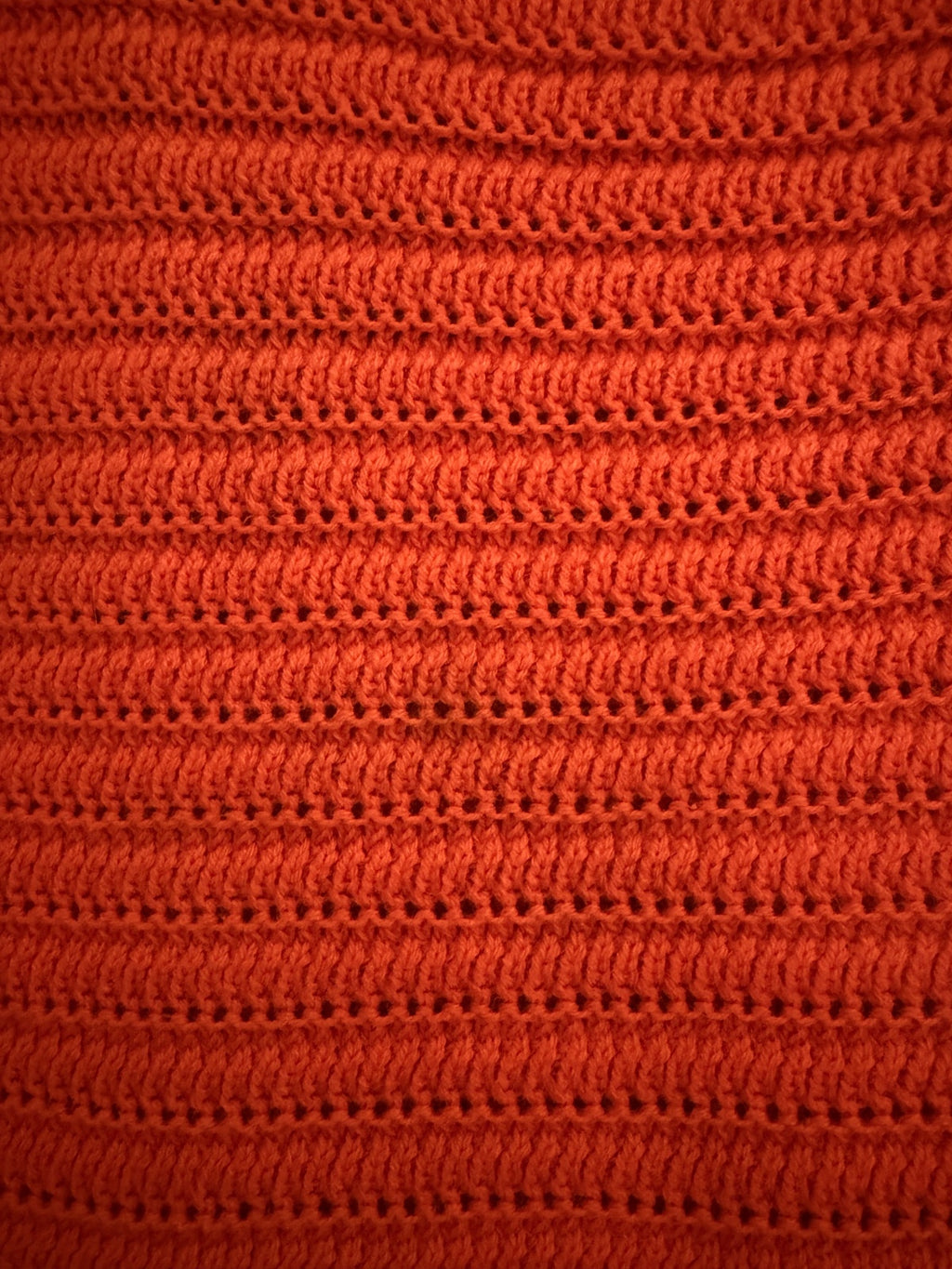J.Crew Crochet Knit Tank Top Burnt Orange Size XL