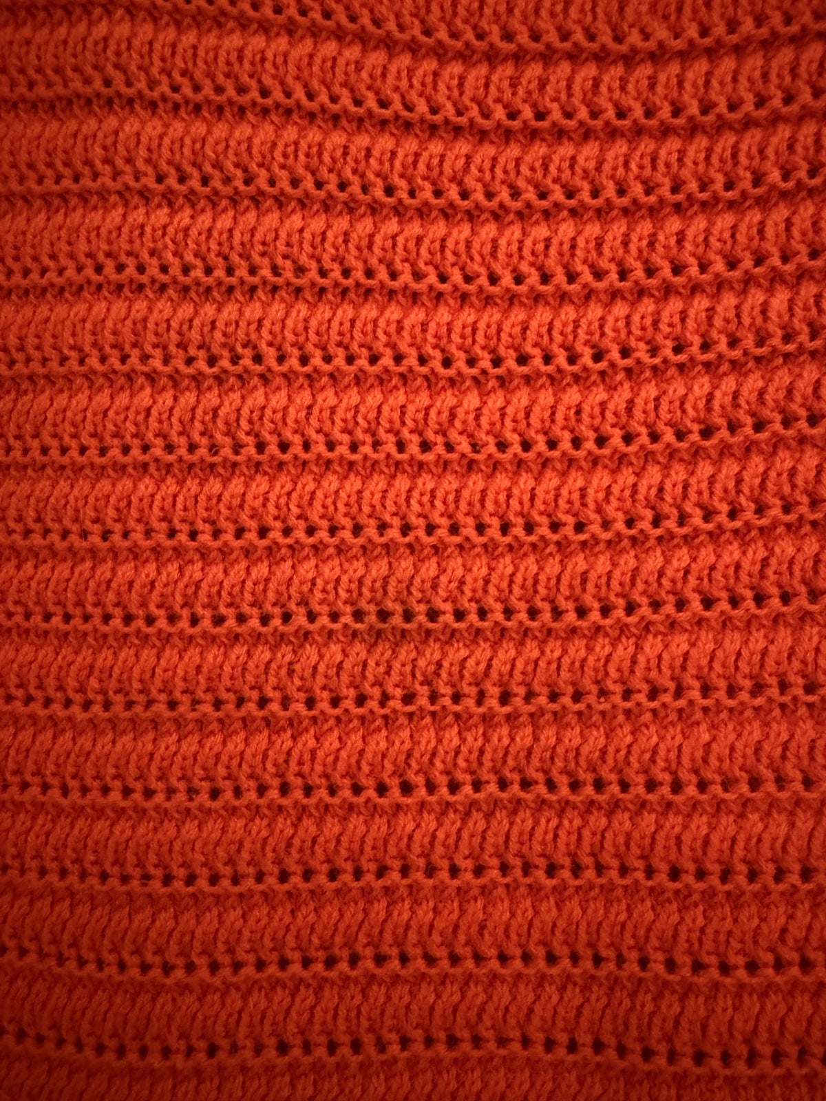 J.Crew Crochet Knit Tank Top Burnt Orange Size XL