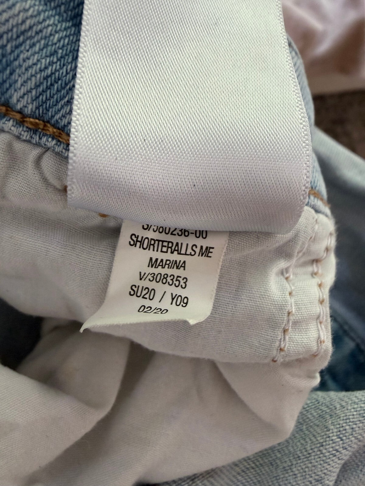 Old Navy Denim Shorteralls ME Marina Light Wash Distressed Jean Overalls XL